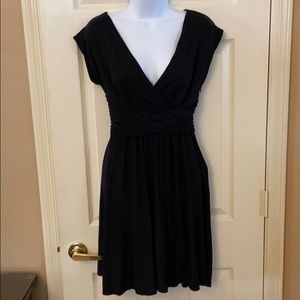 Loft black knit dress